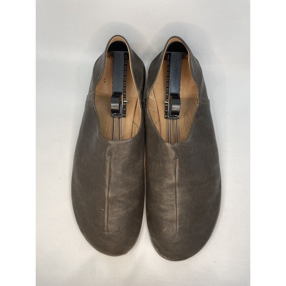 Johnny Farah Brown Leather Slide Sandals, Size 11 main image 4